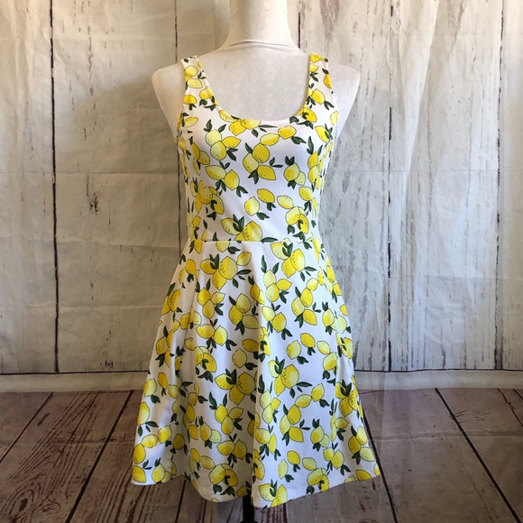 h and m lemon dress